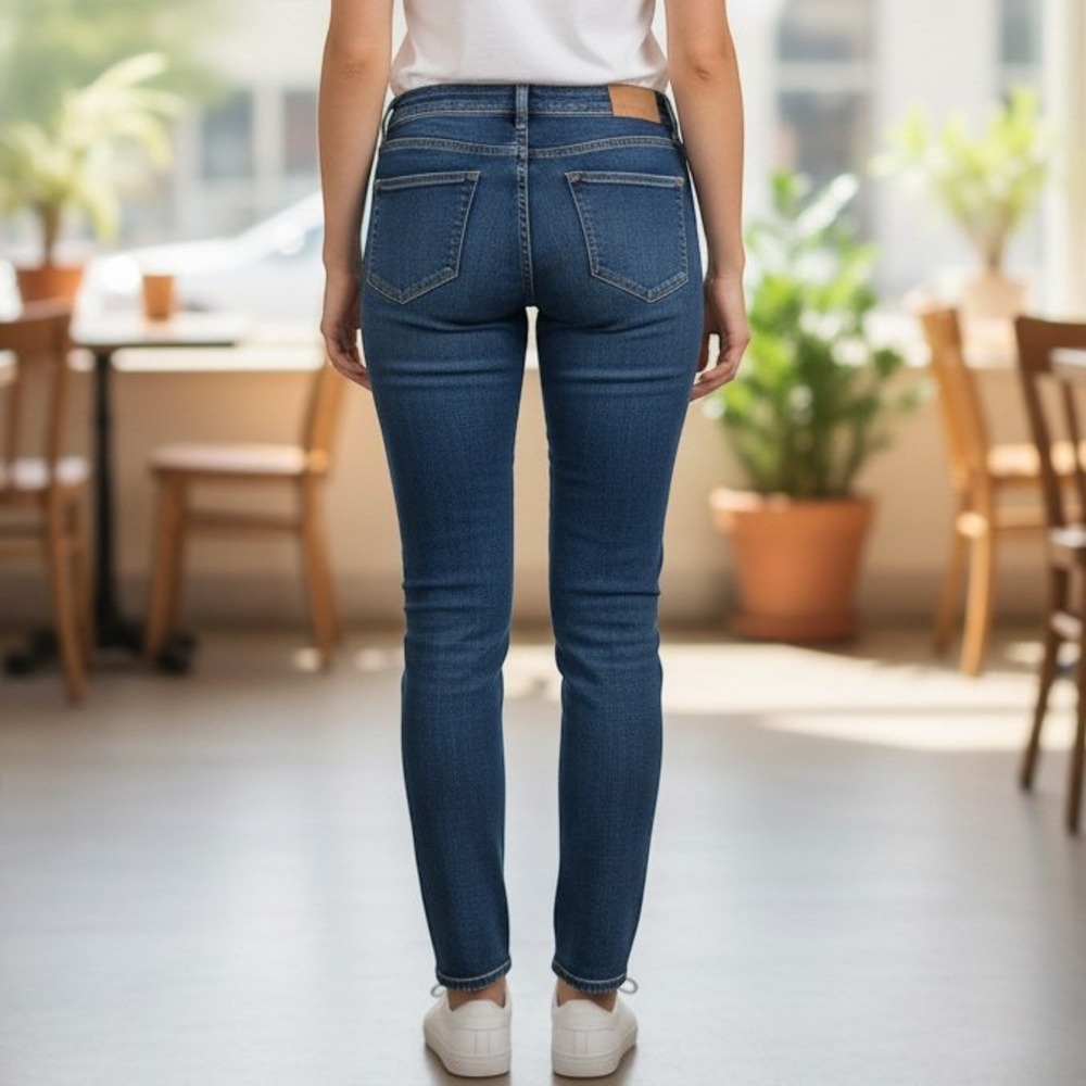 Judy Blue Slim Fit Jeans Womens 9/29x30 Blue Distressed Knee JB82607MD-CO